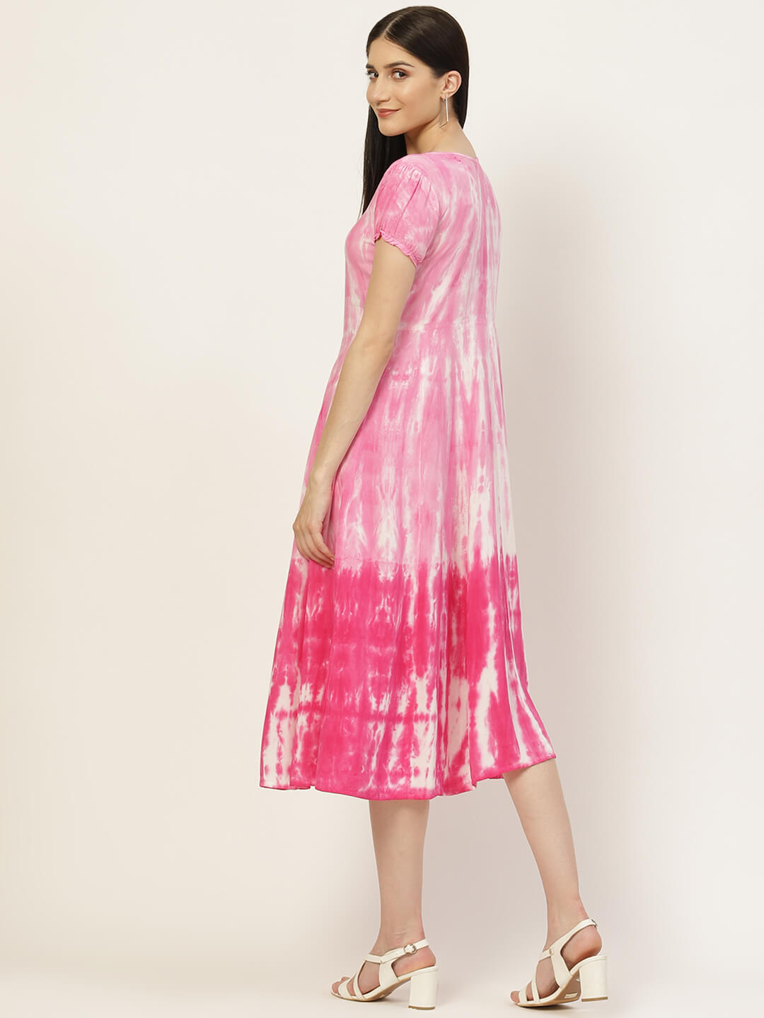 Amazon.com: Oiumov Dress for Women V-Neck Tie Dye Print Short Sleeve Summer  Dresses Casual Plus Size Dress Shirt Dress with Pockets : Clothing, Shoes &  Jewelry
